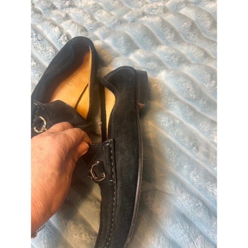 Gucci Loafers Men's Excellent Condition Black Dress Shoes 7 Italian / 7.5 USA - Picture 12 of 17